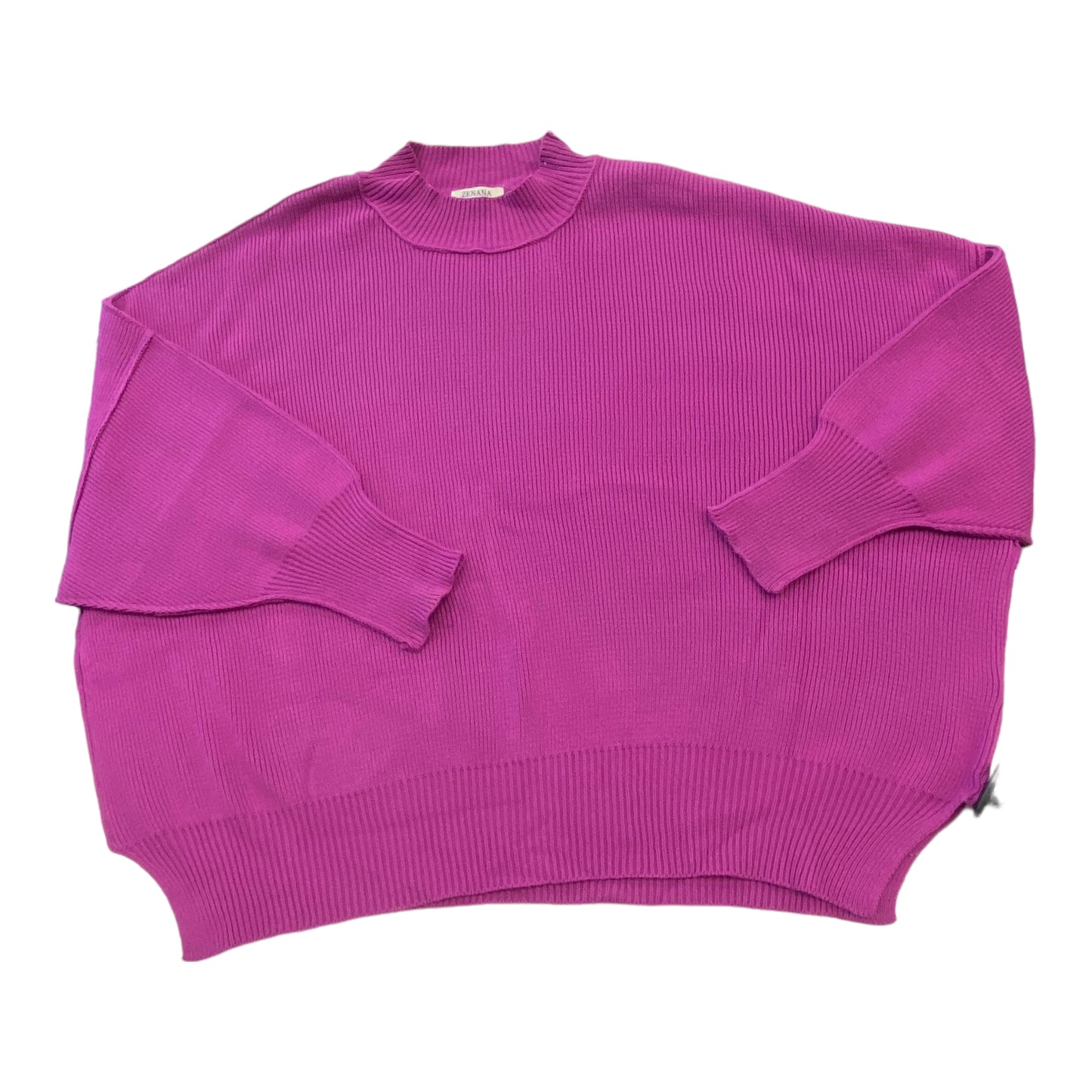 Sweater By Zenana In Purple, Size: L