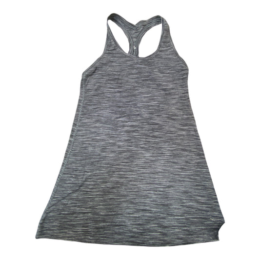 Athletic Tank Top By Lululemon In Grey & White, Size: S