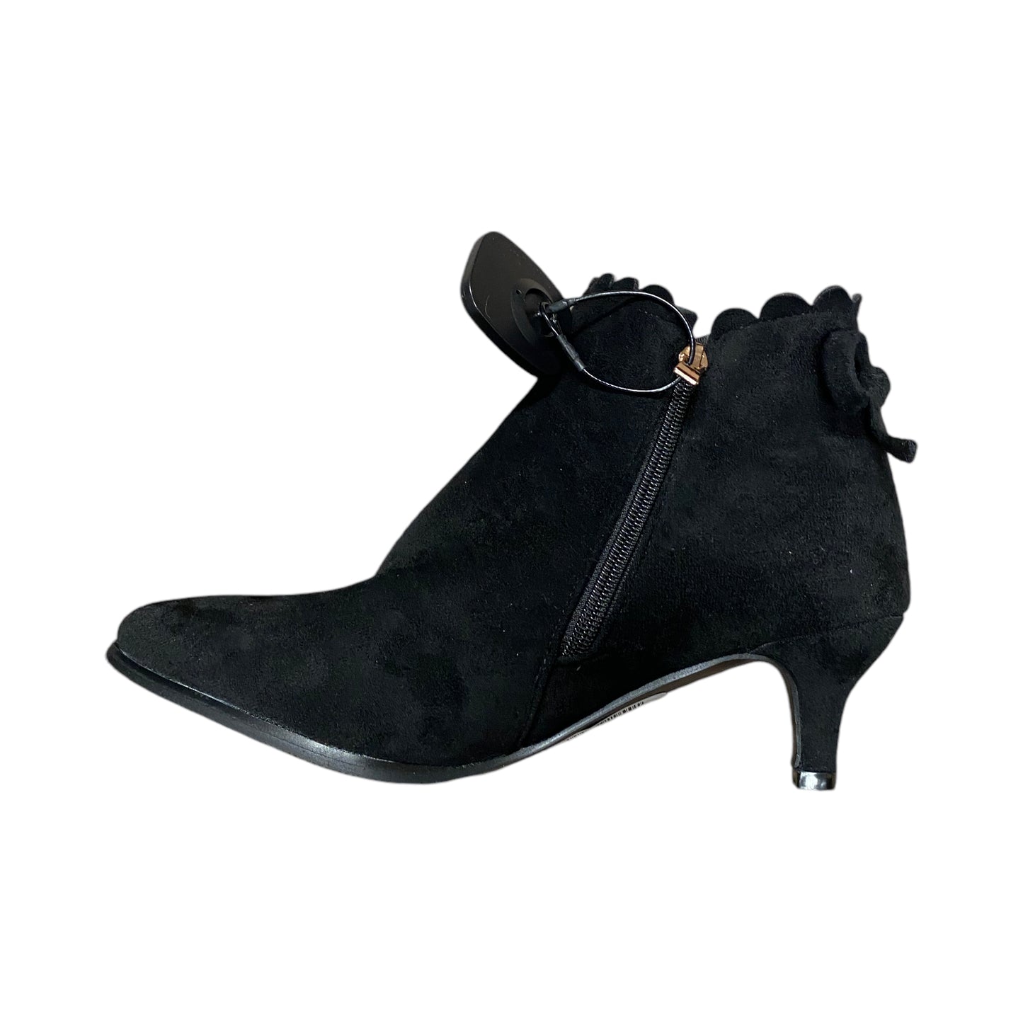 Boots Ankle Heels By Clothes Mentor In Black, Size: 9