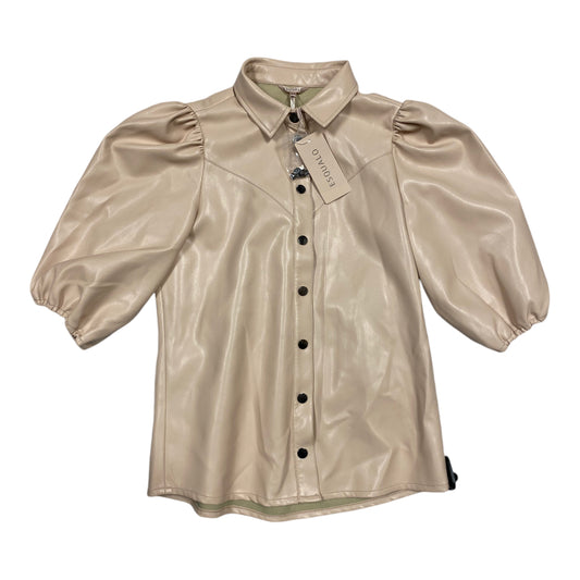 Top 3/4 Sleeve By ESQUALO In Beige, Size: 6