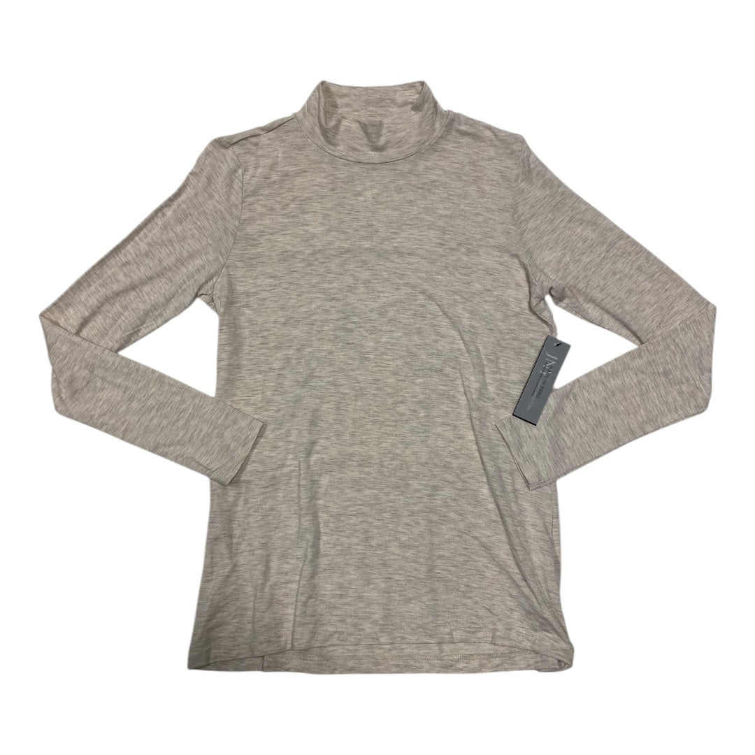 Top Long Sleeve Basic By Jones New York In Beige, Size: M