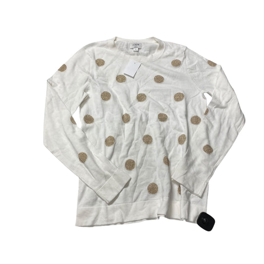 Sweater By J. Crew In Gold & White, Size: S