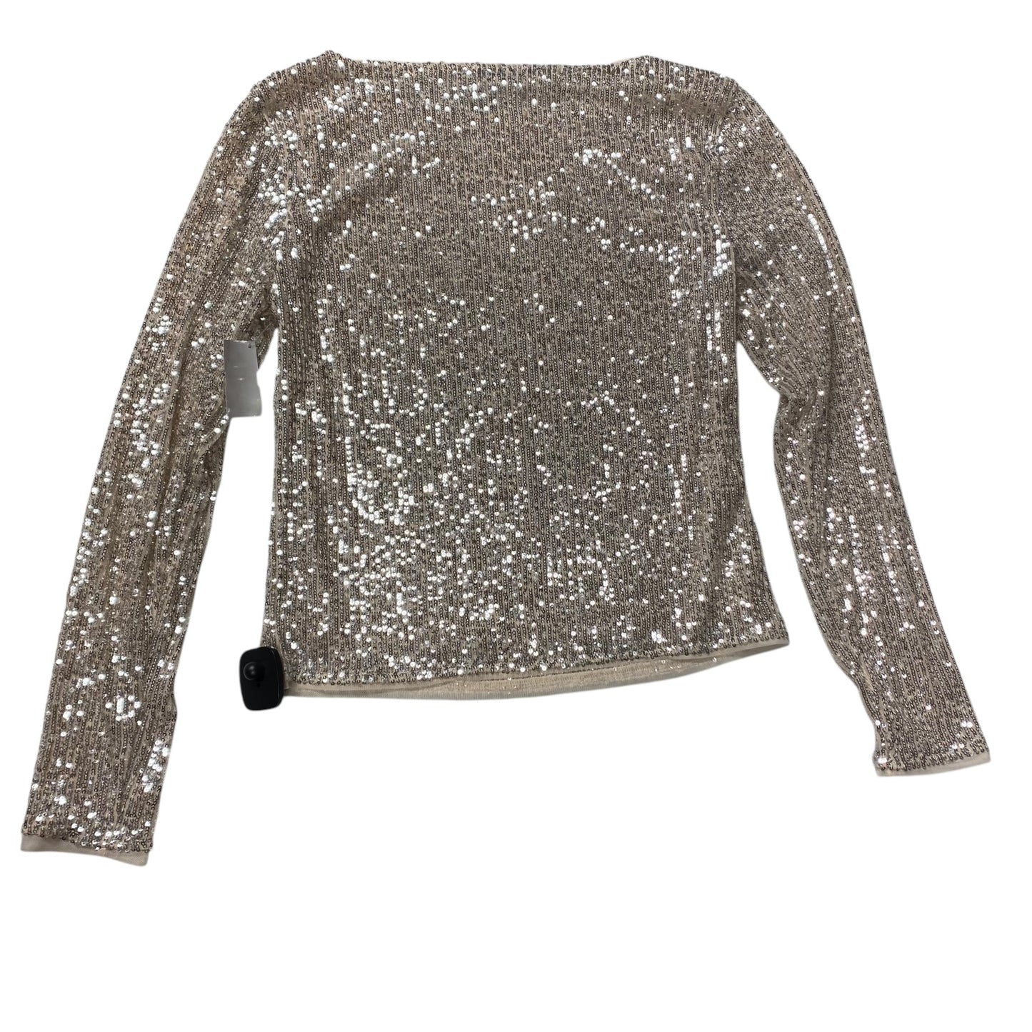 Top Long Sleeve By Loft In Pink & Silver, Size: M