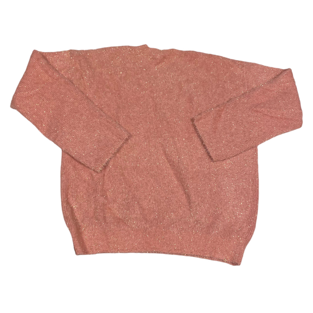 Sweater By Loft In Gold & Pink, Size: S