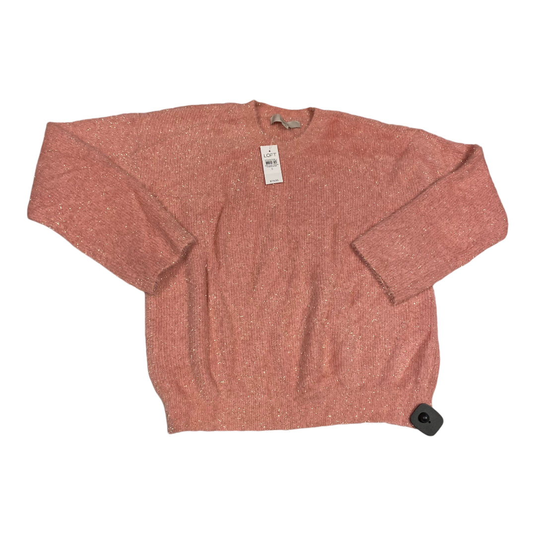 Sweater By Loft In Gold & Pink, Size: S