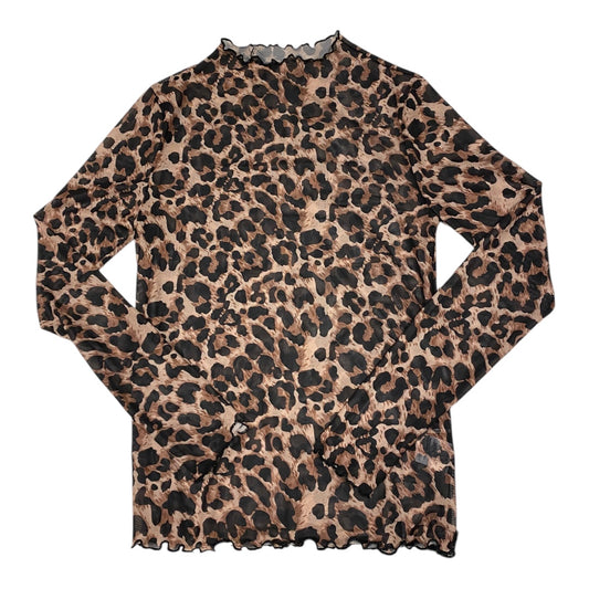 Top Long Sleeve By Shein In Animal Print, Size: 6