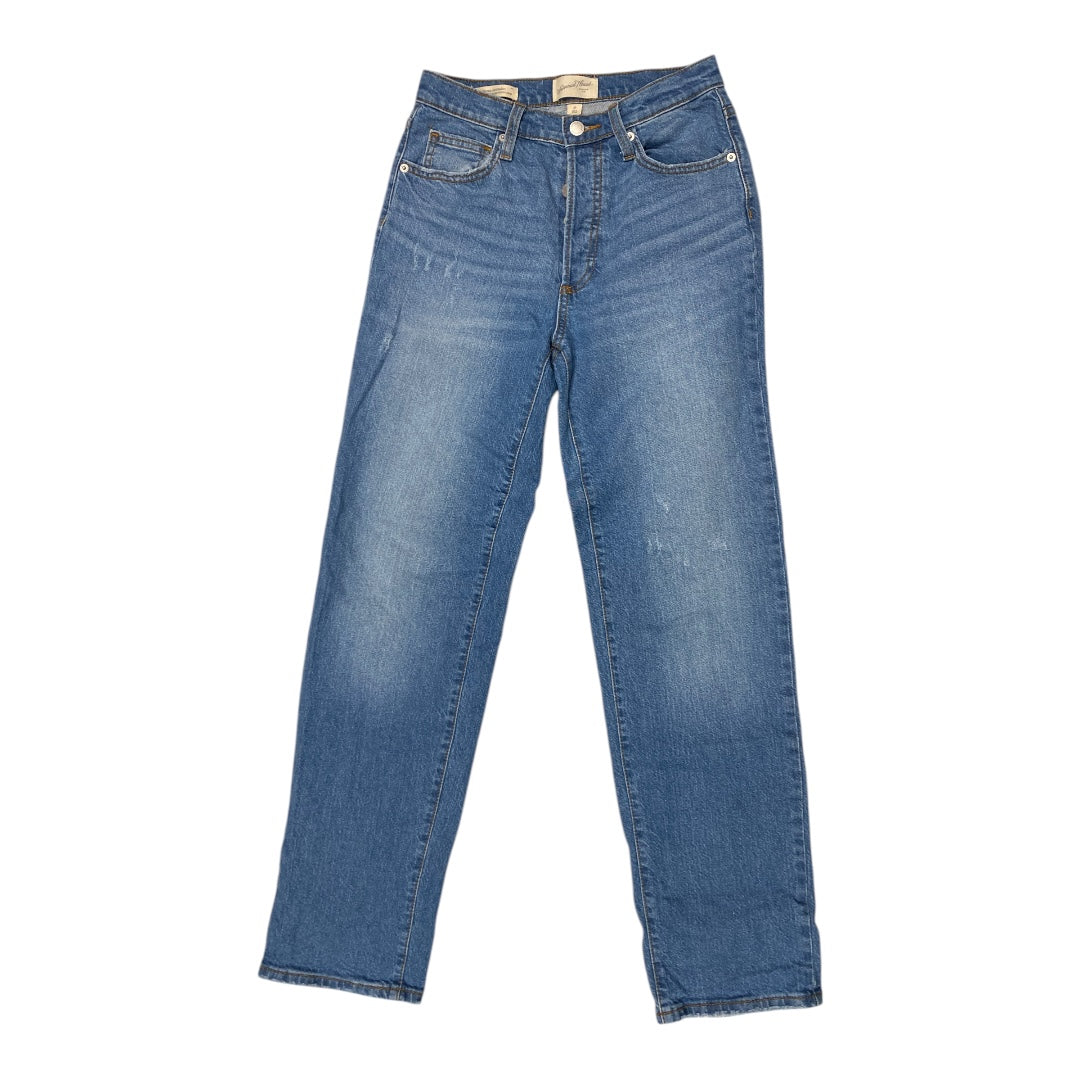 Jeans Straight By Universal Thread In Blue Denim, Size: 4