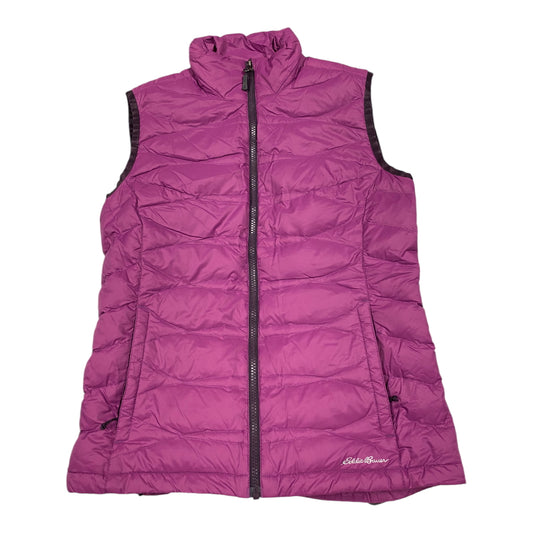 Vest Puffer & Quilted By Eddie Bauer In Purple, Size: S