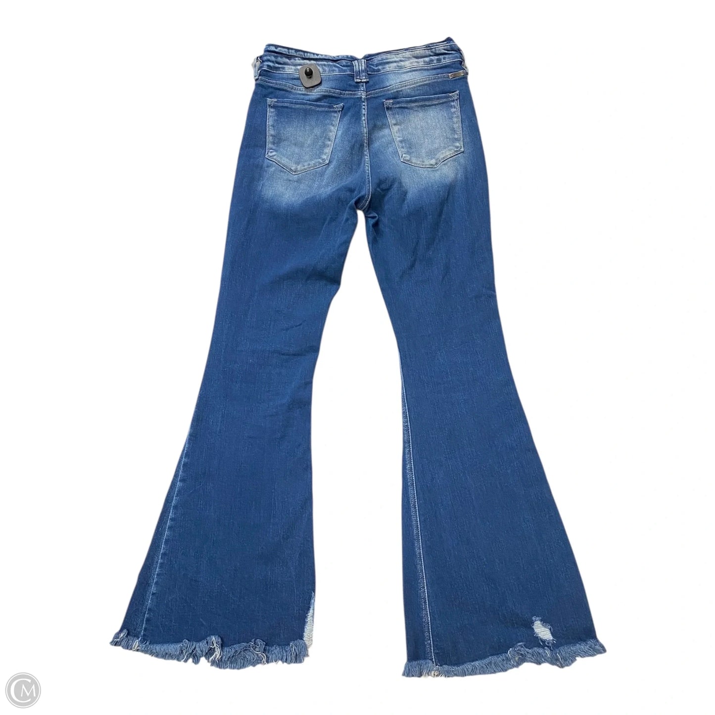 Jeans Flared By Kancan In Blue Denim, Size: 10
