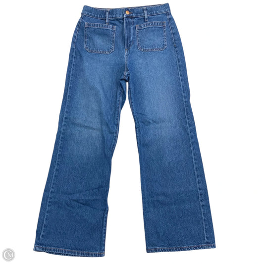 Jeans Wide Leg By Loft In Blue Denim, Size: 4
