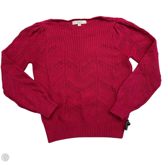 Sweater By Loft In Pink, Size: M