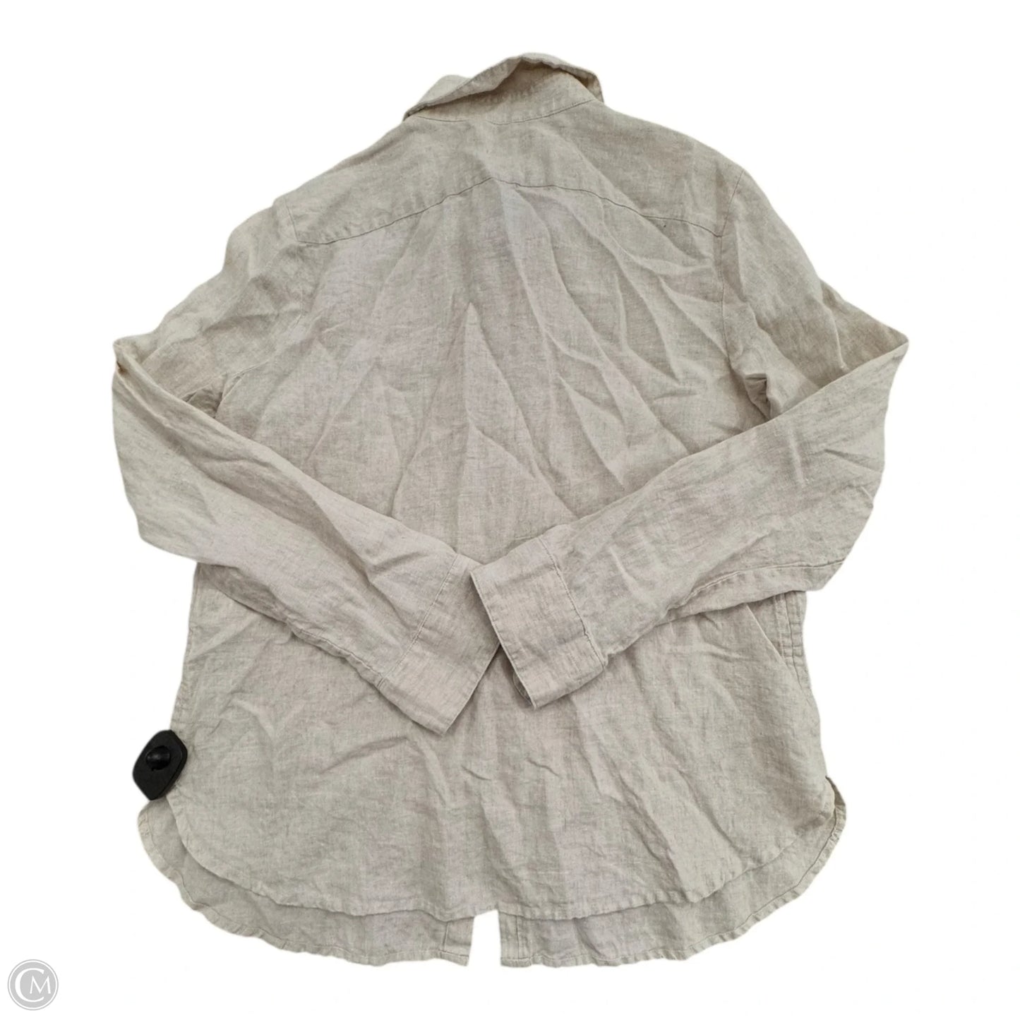 Top Long Sleeve By Banana Republic In Beige, Size: M