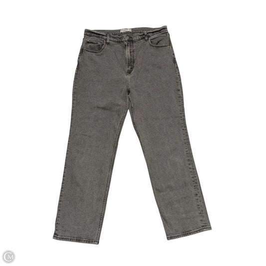 Jeans Straight By Abercrombie And Fitch In Grey, Size: 16l