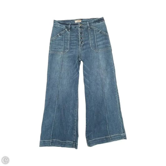Jeans Wide Leg By Kut In Blue Denim, Size: 12