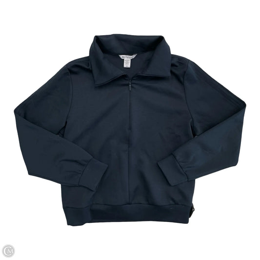 Athletic Top Long Sleeve Collar By Athleta In Navy, Size: M