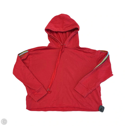 Sweatshirt Hoodie By Evereve In Red, Size: L