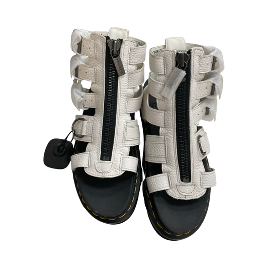 Sandals Designer By Dr Martens In Black & White, Size:7