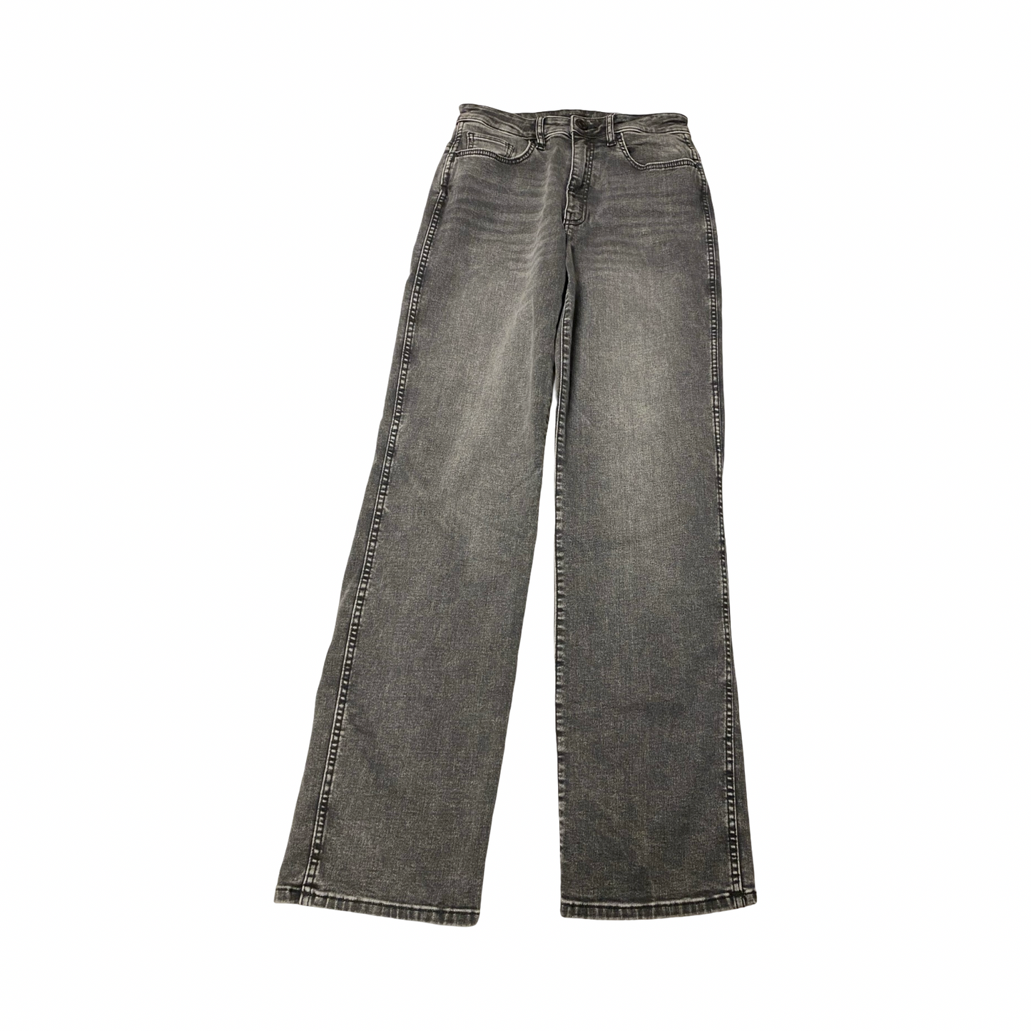Jeans Straight By Kut In Black Denim, Size:4