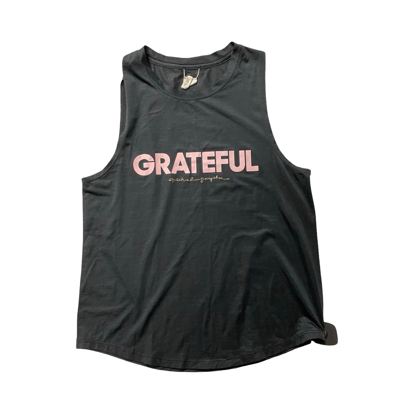 Athletic Tank Top By Spiritual Gangster In Black & Pink, Size:S