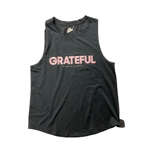 Athletic Tank Top By Spiritual Gangster In Black & Pink, Size:S