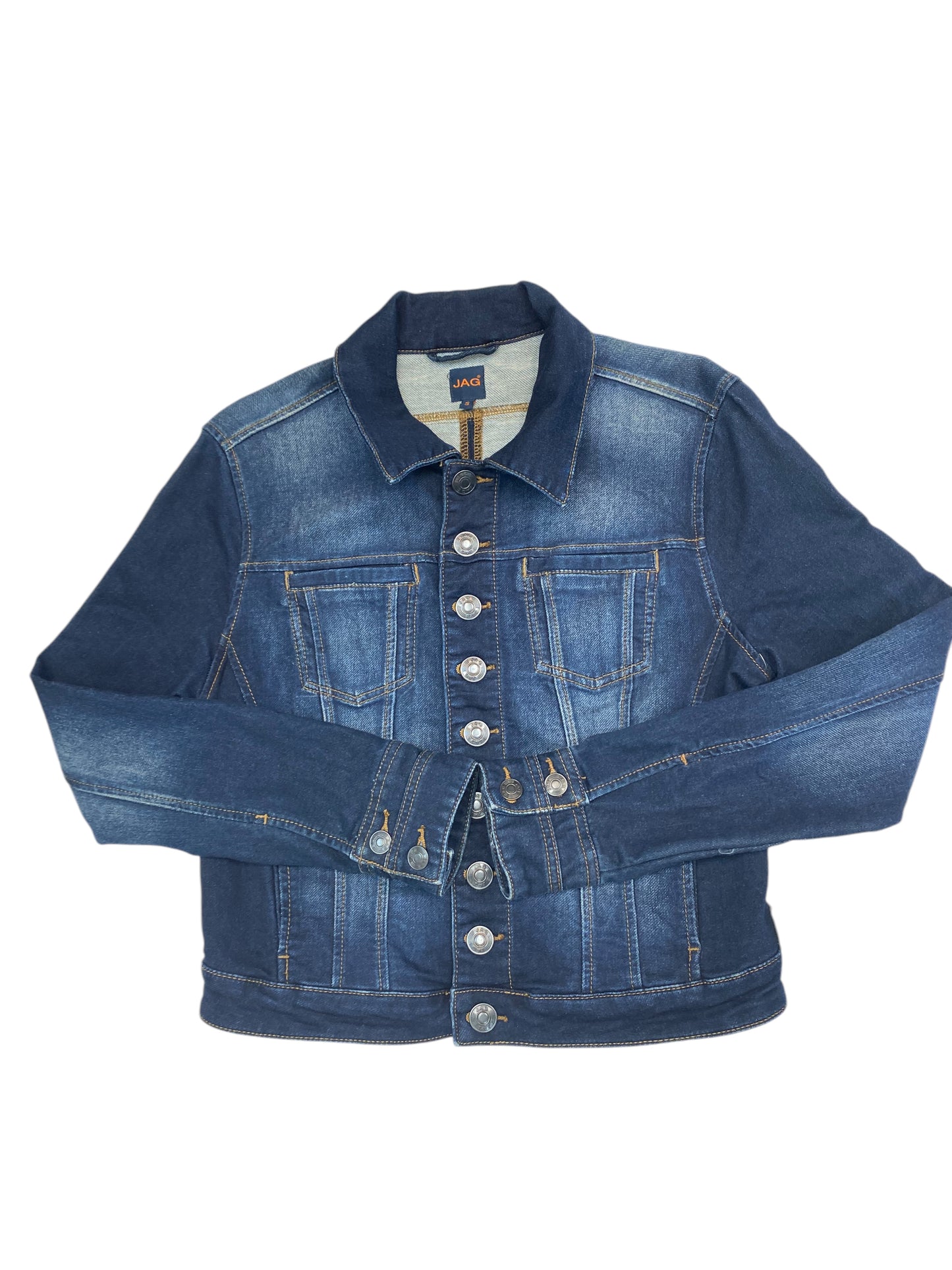 Jacket Denim By Jag In Blue Denim, Size:S