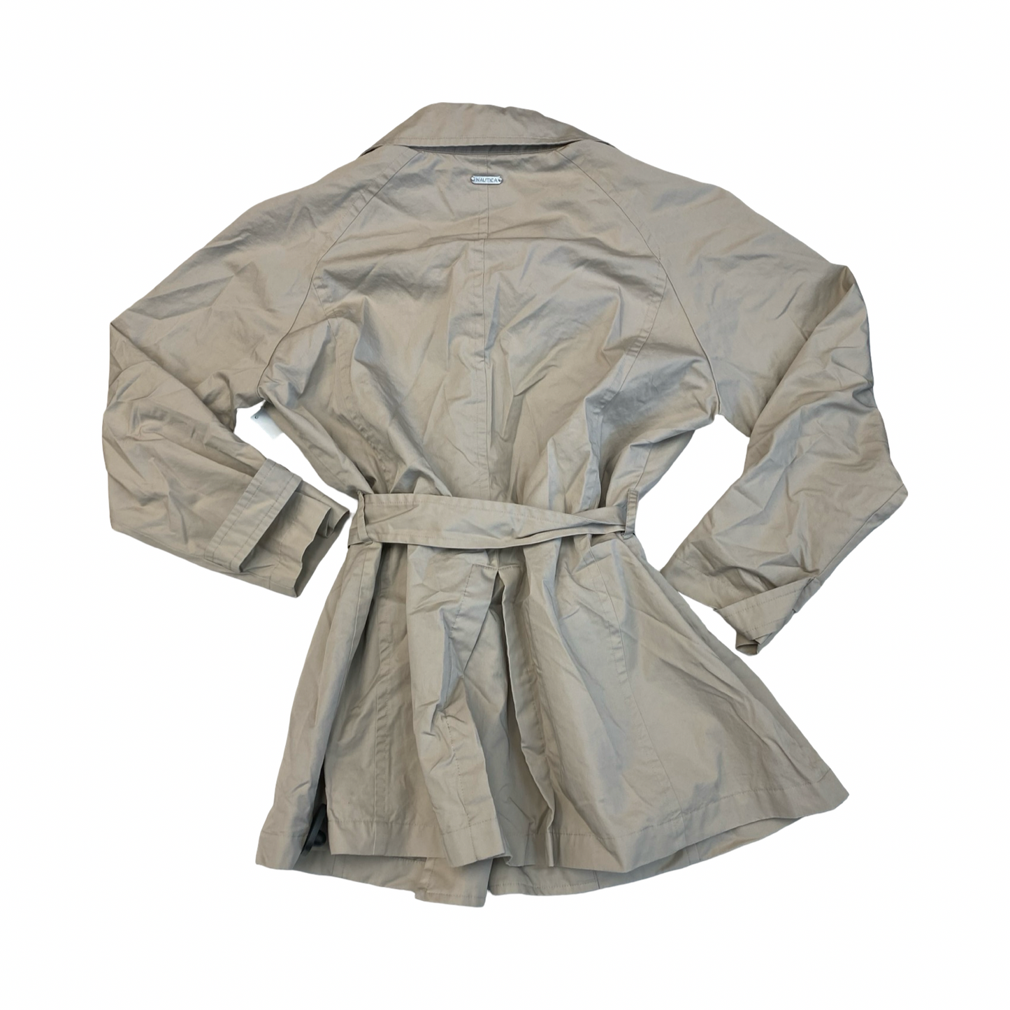 Coat Trench Coat By Nautica In Tan, Size:Xxl