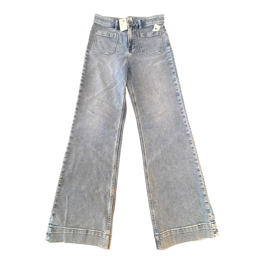 Jeans Wide Leg By Faherty In Blue Denim, Size:12