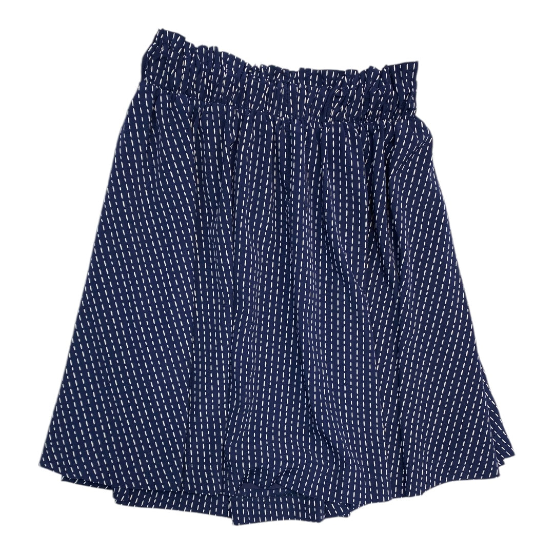 Skirt Midi By Joa In Blue & White, Size: M