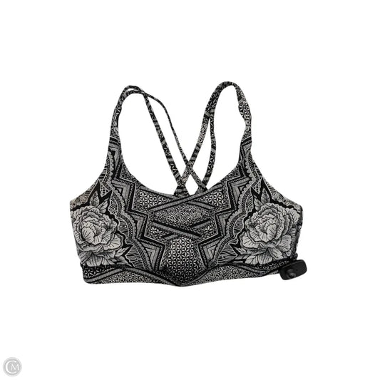 Athletic Bra By Lululemon In Black & White, Size: 12