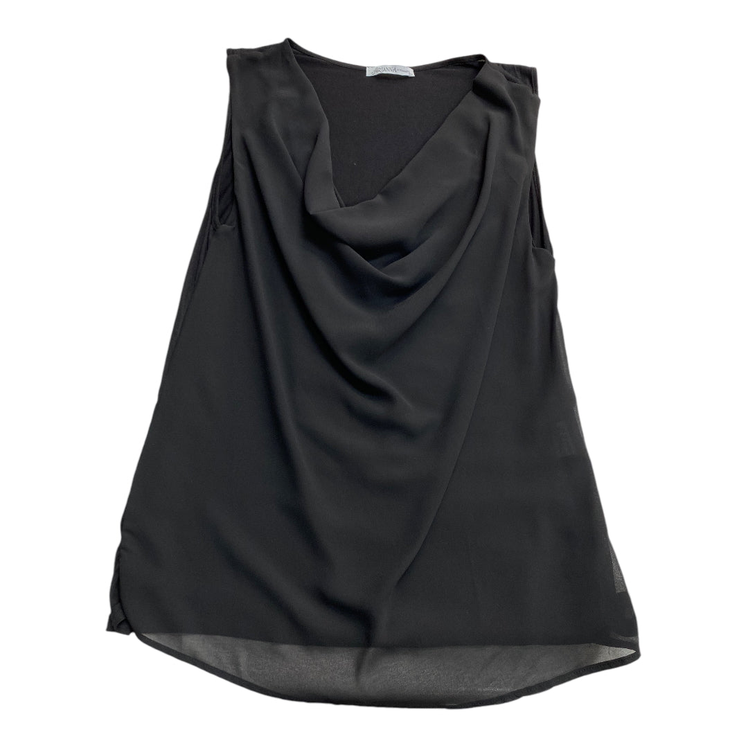 Blouse Sleeveless By Arianna In Black, Size: S