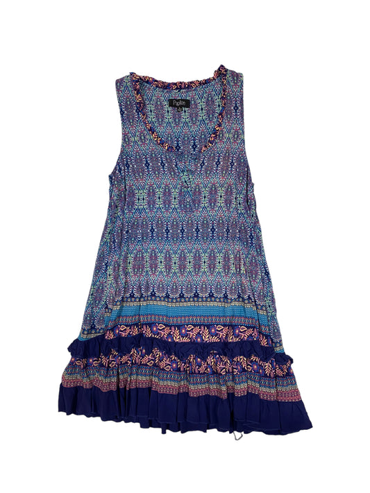 Multi-colored Dress Casual Midi Papillion, Size S