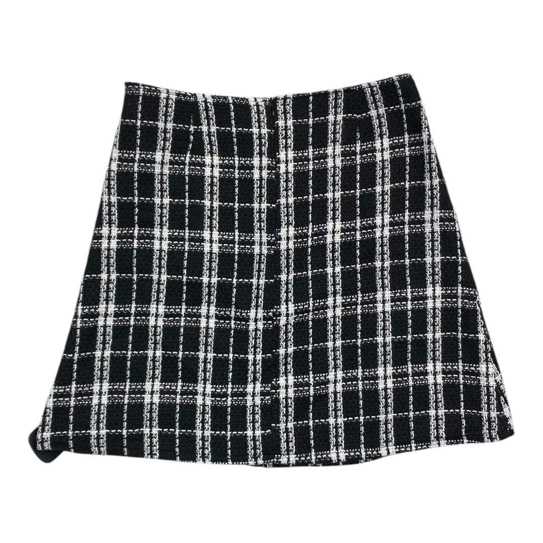 Skirt Mini & Short By Clothes Mentor In Black & White, Size: M