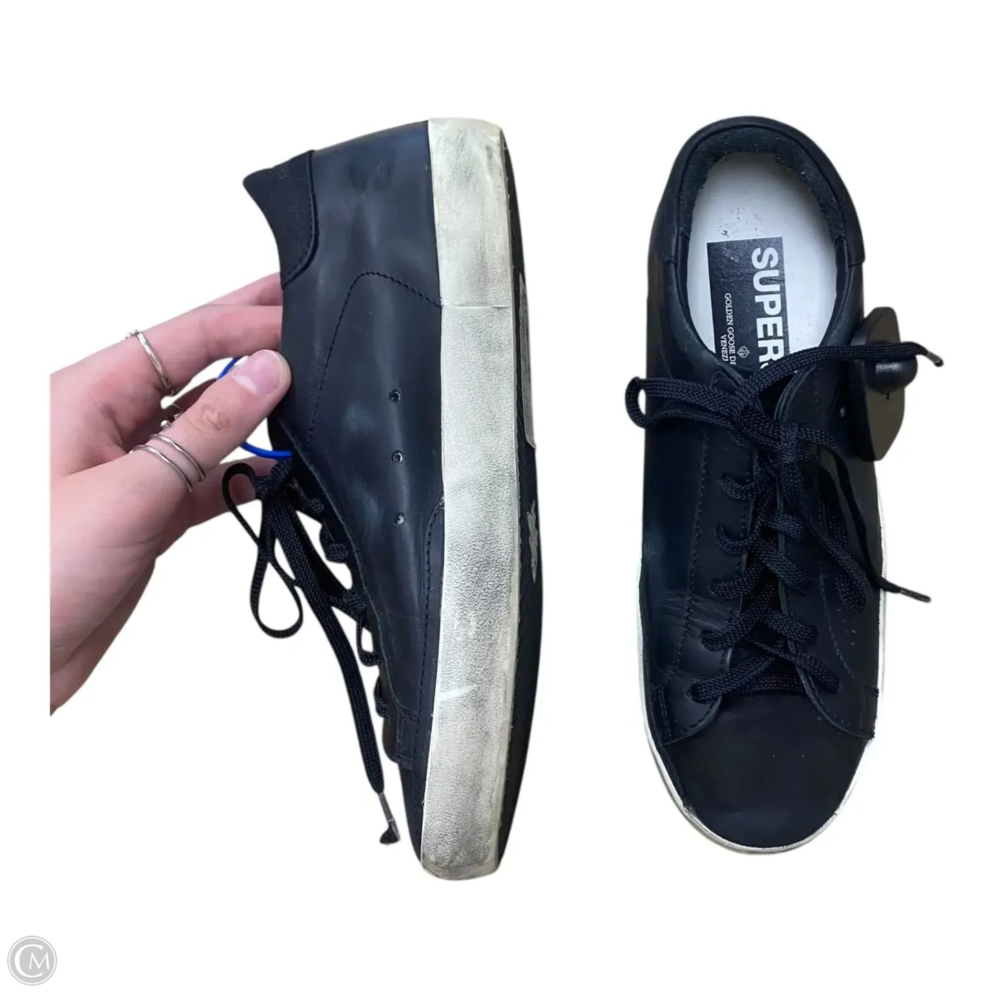 Shoes Luxury Designer By Golden Goose In Black, Size: 6