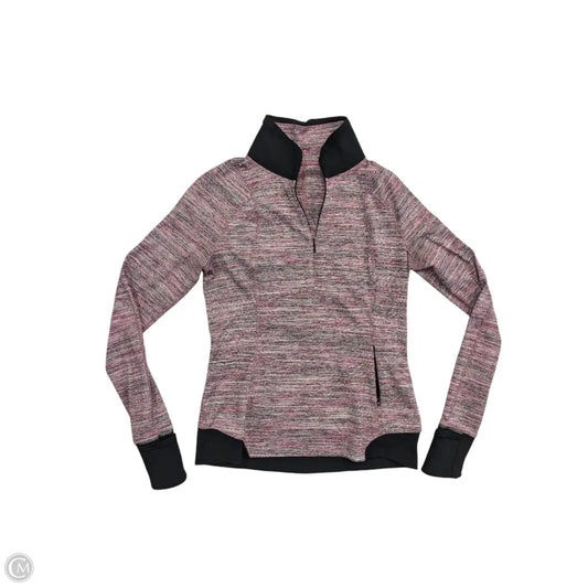 Athletic Top Long Sleeve Collar By Lululemon In Multi-colored, Size: 10