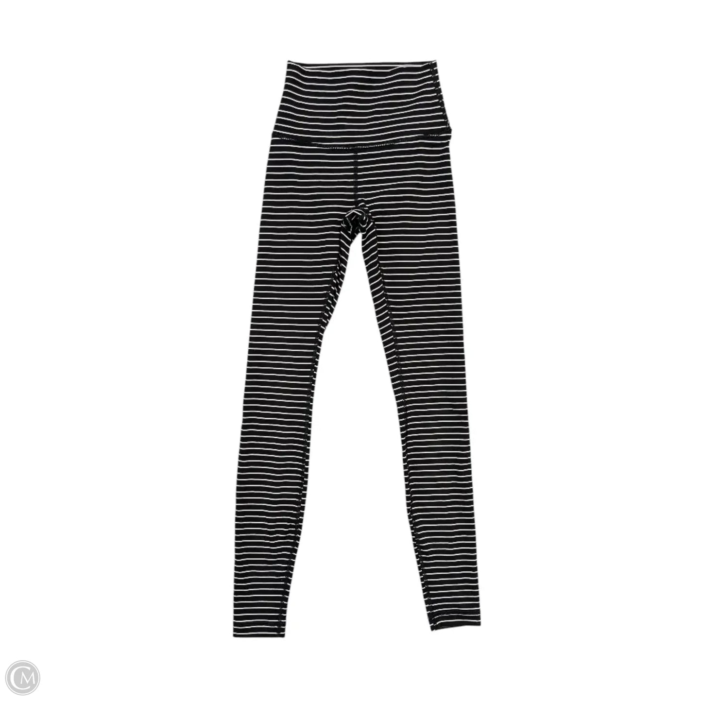 Athletic Leggings By Lululemon In Striped Pattern, Size: 2