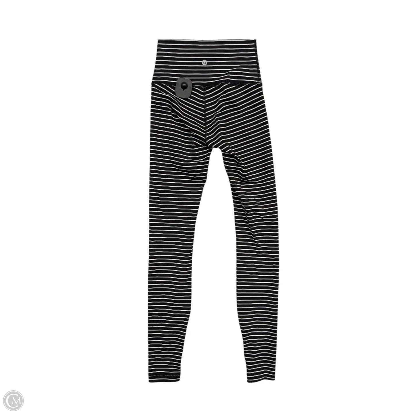 Athletic Leggings By Lululemon In Striped Pattern, Size: 2