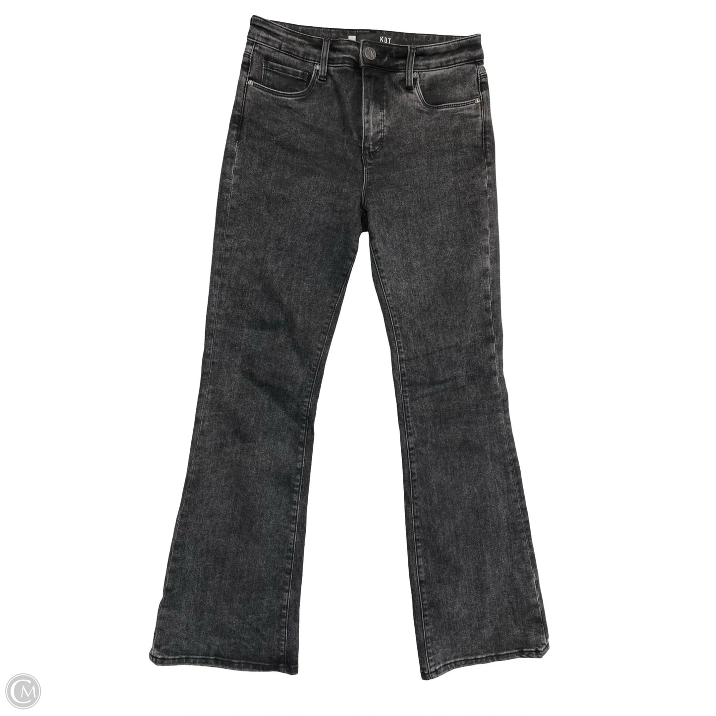 Jeans Flared By Kut In Grey, Size: 4