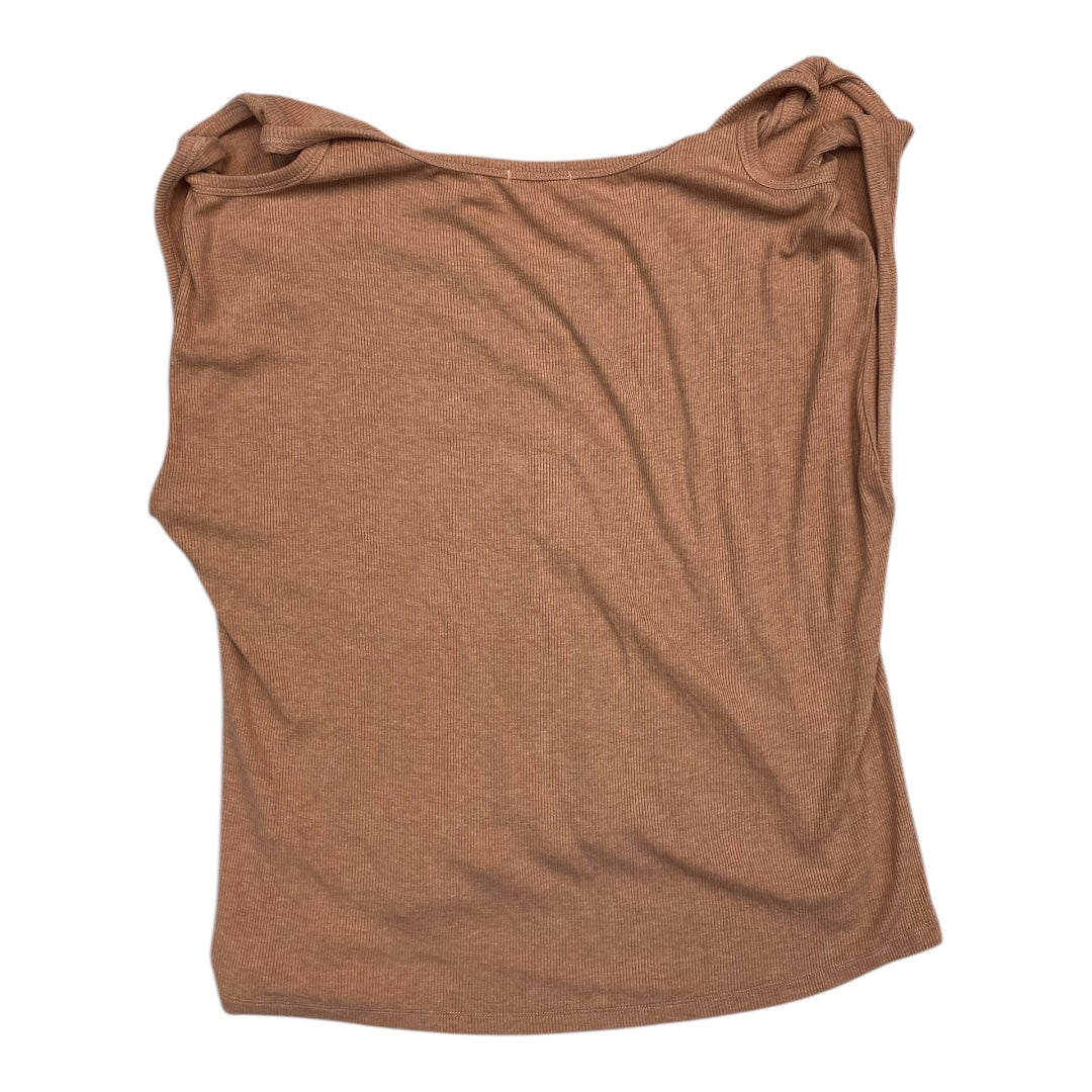 Top Sleeveless By Clothes Mentor In Peach, Size: L