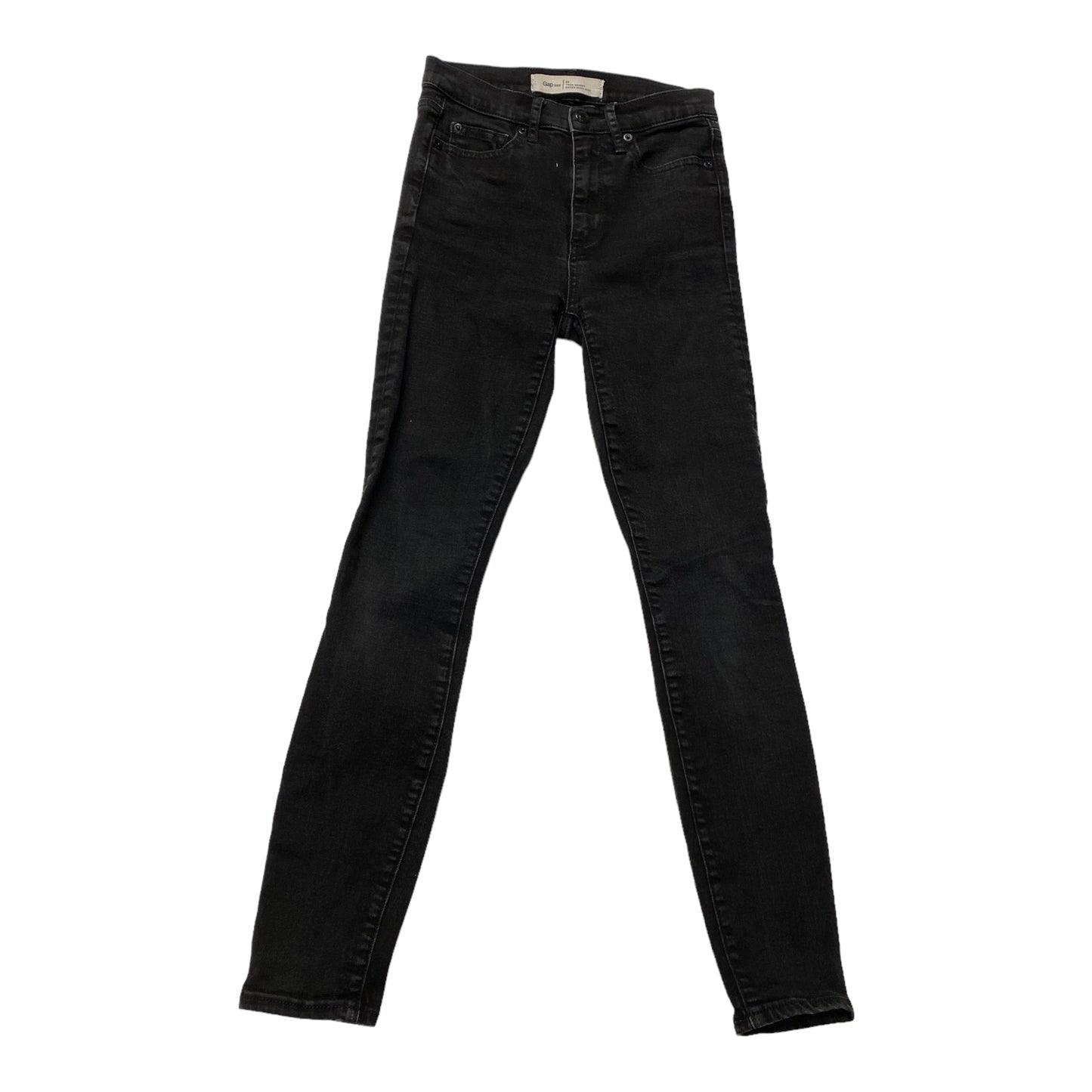 Black Denim Jeans Skinny Gap, Size 0