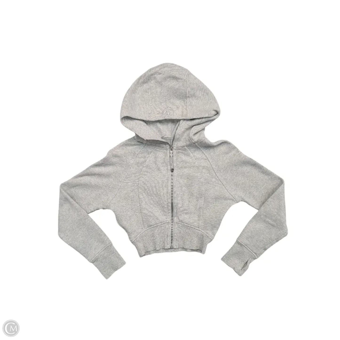 Athletic Jacket By Lululemon In Grey, Size: 0