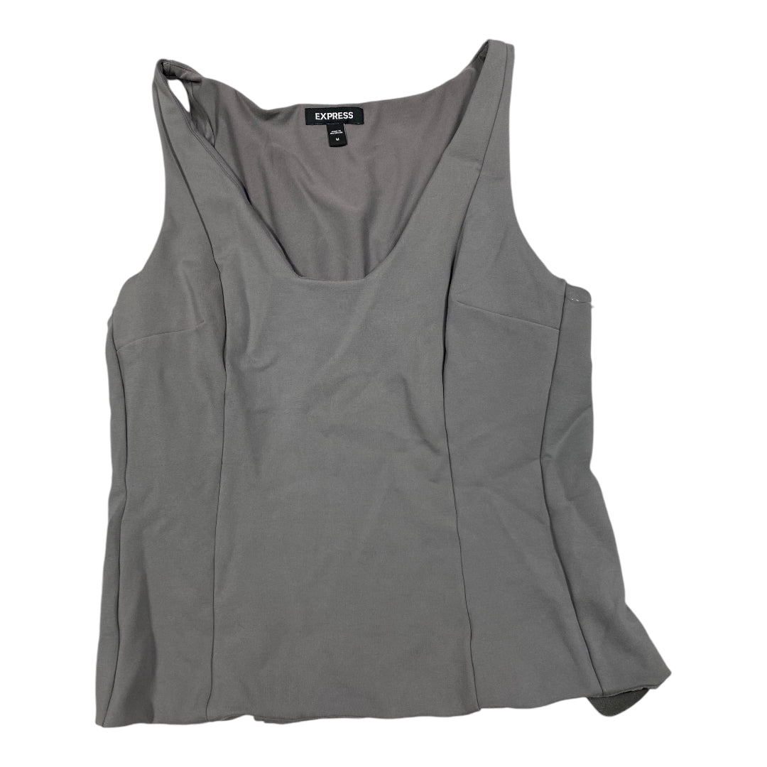 Top Sleeveless By Express In Grey, Size: M