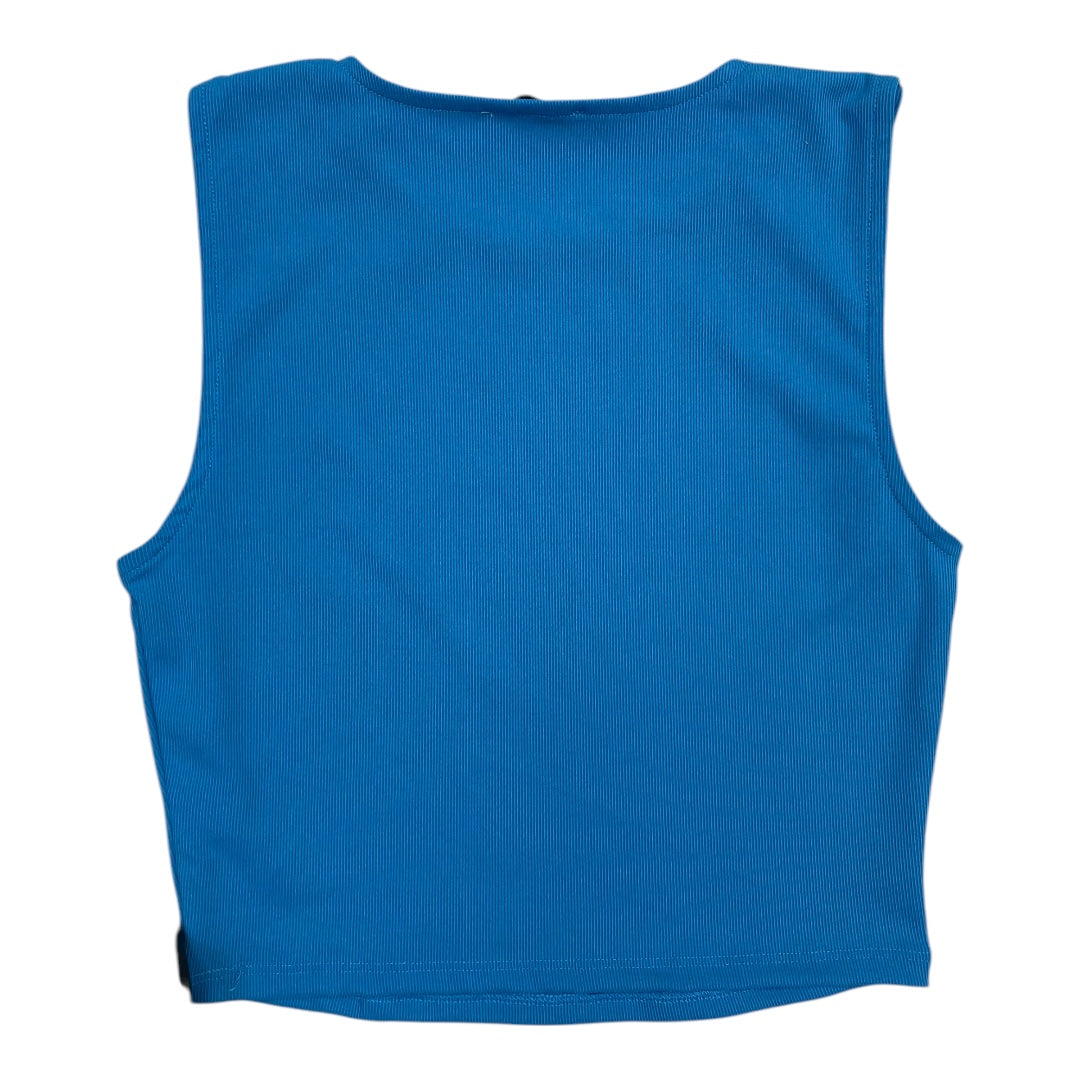 Top Sleeveless By THE WORKSHOP In Blue, Size: L