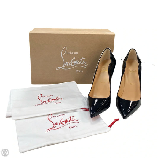Shoes Luxury Designer By Christian Louboutin In Black, Size: 8.5