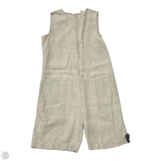 Romper Designer By Eileen Fisher In Beige, Size: Xs