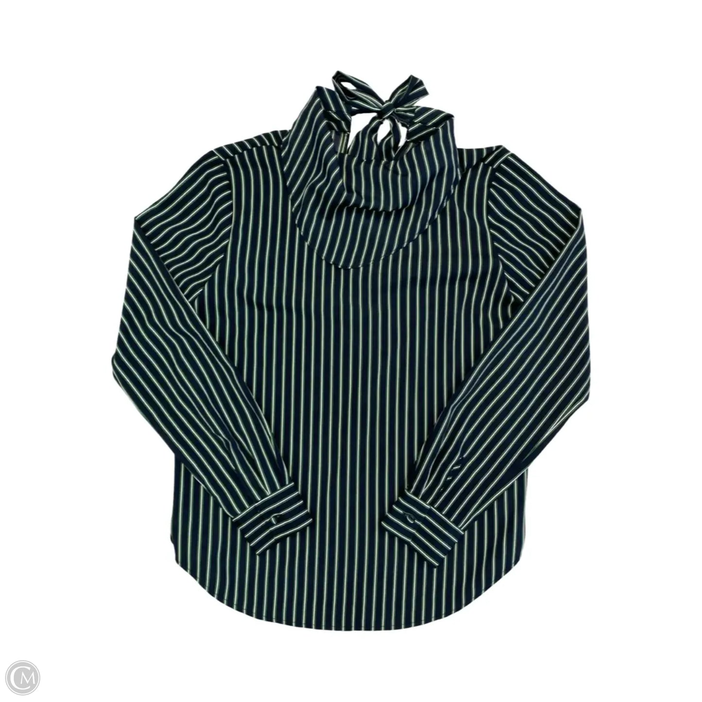 Top Long Sleeve By Ann Taylor In Blue & Green, Size: Xxs
