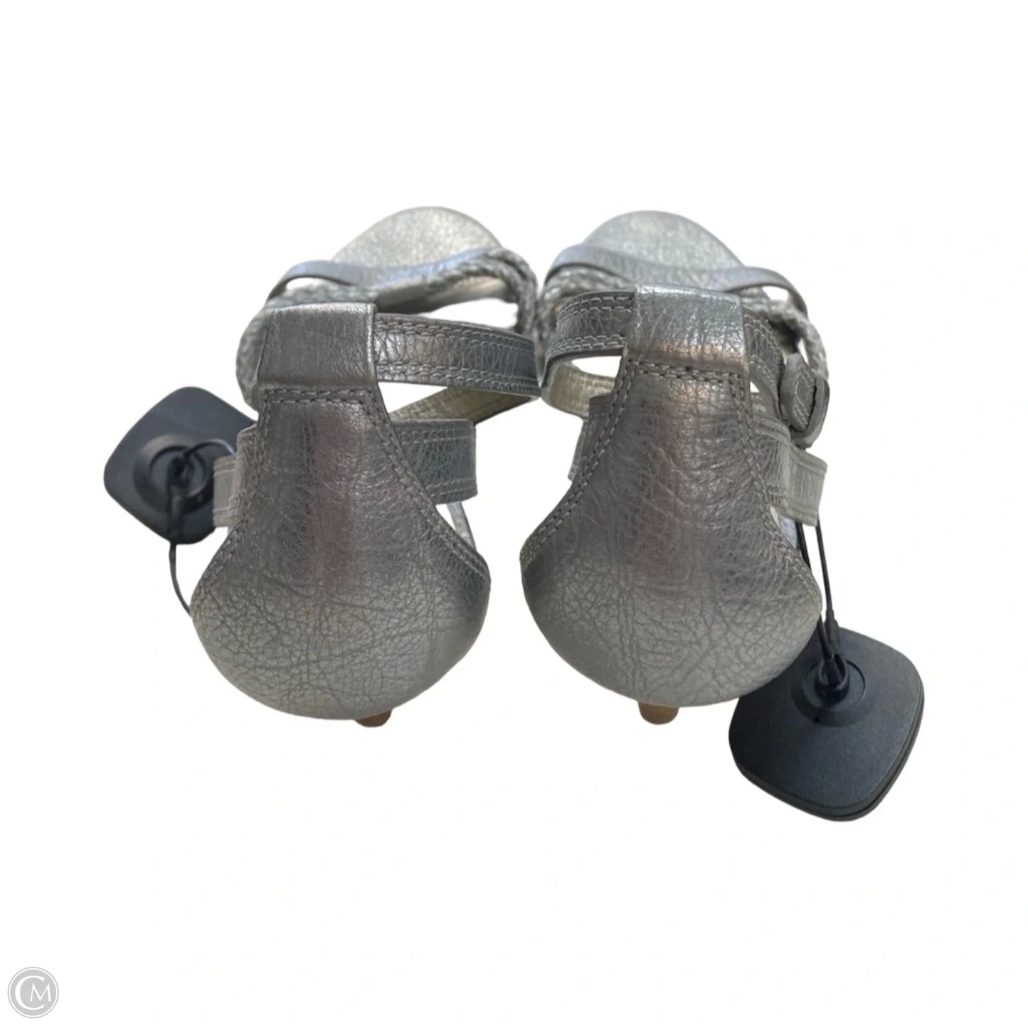 Sandals Designer By Coach In Silver, Size: 11