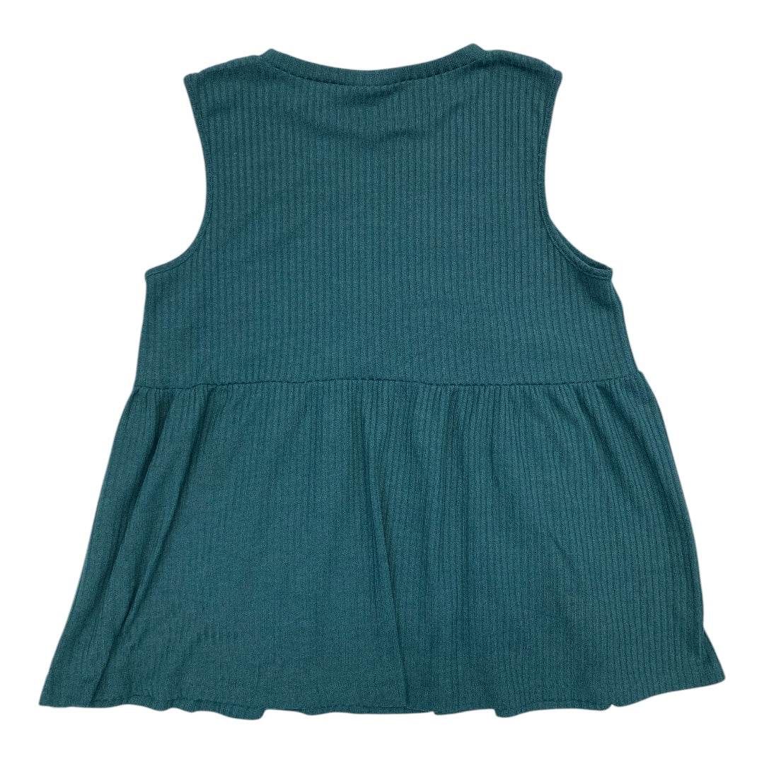 Top Sleeveless By Shein In Green, Size: L