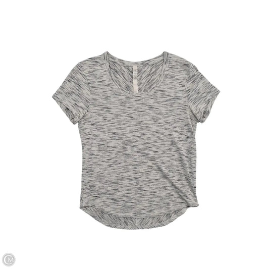 Athletic Top Short Sleeve By Lululemon In Multi-colored, Size: 4