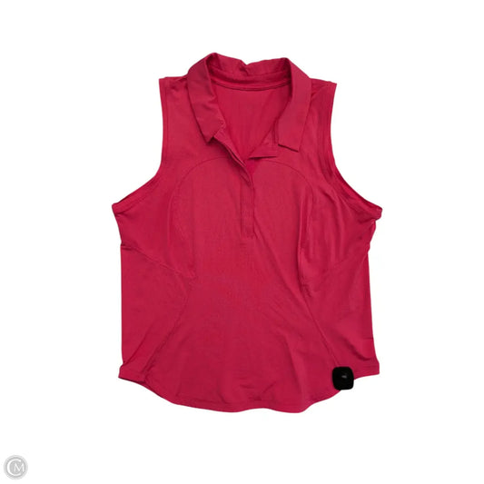 Athletic Tank Top By Lululemon In Pink, Size: M