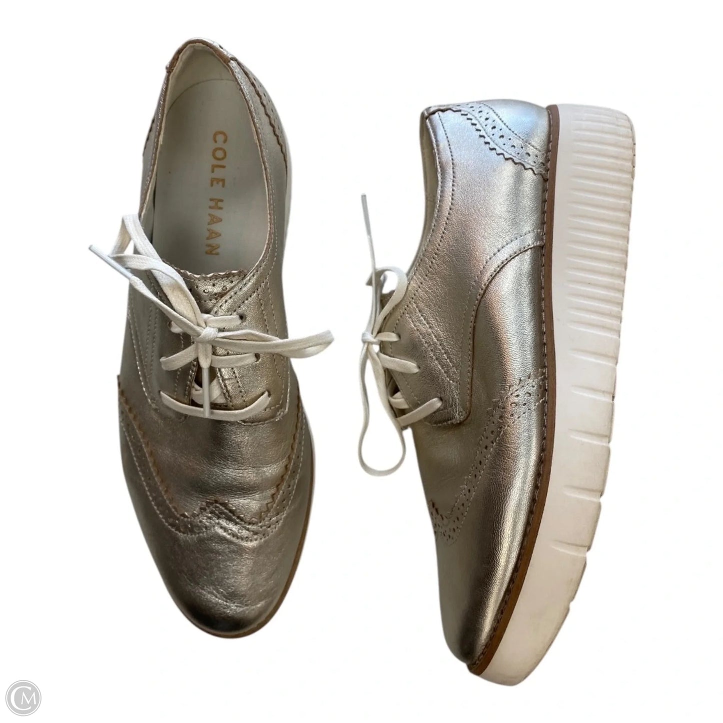 Shoes Sneakers By Cole-haan In Gold, Size: 10